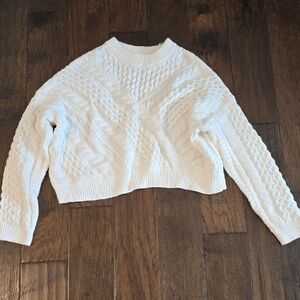 Jessica Simpson Cream Cable Knit Sweater